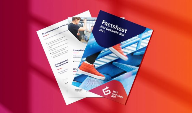 Factsheet huisstijl Het Gezonde Net gemaakt door ZorgPromotor