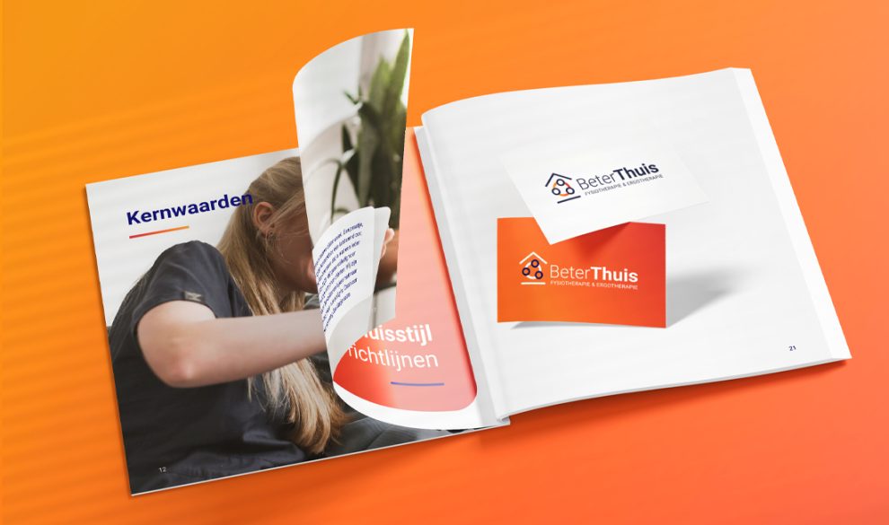 Mockup van het brandbook van Beter Thuis