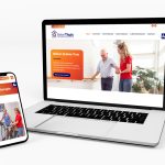 Mockup van de nieuwe website van Beter Thuis op mobiel en laptop