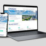 Mockup van de website van NoGasCo